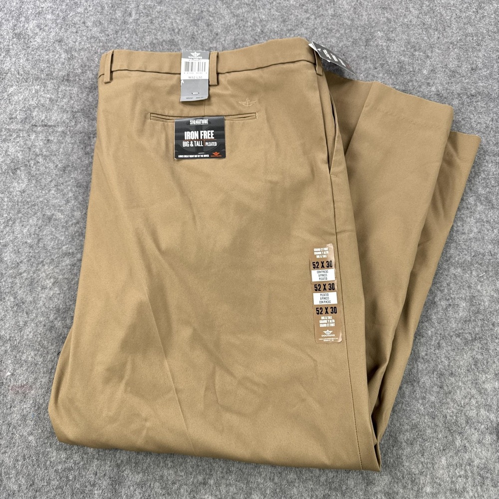 Dockers Men's Khaki Tan Iron-Free Chinos